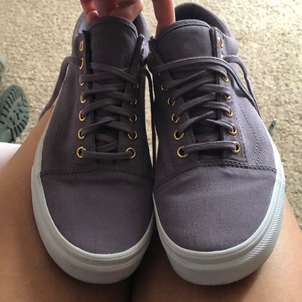 Purple vans. WORN ONCE. NWOT.